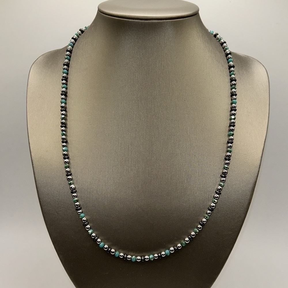 HANDMADE JEWELRY - 23" Winter Holiday Sparkle Necklace #3